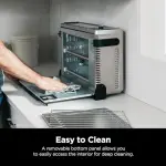 Ninja Digital Air Fry Countertop Oven, 8-in-1 Functionality, 1800W, Flip-Up Design, XL Capacity, Air Fry Basket, Wire Rack & Crumb Tray, Silver, SP101 - Image 7