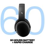 Skullcandy Crusher ANC 2 Wireless Over-Ear Bluetooth Headphones with Extra USB-C Charging Cable, Multi-Sensory Bass, Active Noise Cancelling, 60 Hours Battery, Microphone iPhone Android - True Black - Image 9