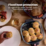 Ninja Crispi Pro 6-in-1 Glass Air Fryer | 6qt & 2.5qt Glass Containers with Storage Lids | Non-Toxic | Meal Prep, Microwave, Freezer & Dishwasher Safe | Air Fry, Bake & More | Cyberspace | AS101CY - Image 4