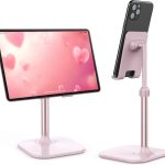 Doboli Cell Phone Stand, Stocking Stuffers Gifts for Teens Girls Boys Adults Women Men Mom Wife, Phone Stand for Desk, Phone Holder Stand Compatible with iPhone and All Mobile Phones Tablet, Pink