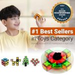 TOSY Magnet Fidget Spinner Mini - 8 Blocks, 3 in 1 Toy: Transformable Fidget Spinner, Infinity Cube, 2x2 Puzzle Cube, Christmas Stocking Stuffers Gift for Kids/Adults, STEM Sensory Stress Relief Toy - Image 7