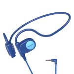Mehomeli Kid Headphones for School, Air Conduction Open Ear Headphones, 3.5mm Jack Wired Cord, Ultra-Comfort, Ergonomic and Lightweight Design Perfect for School and Outdoor Activities-Blue