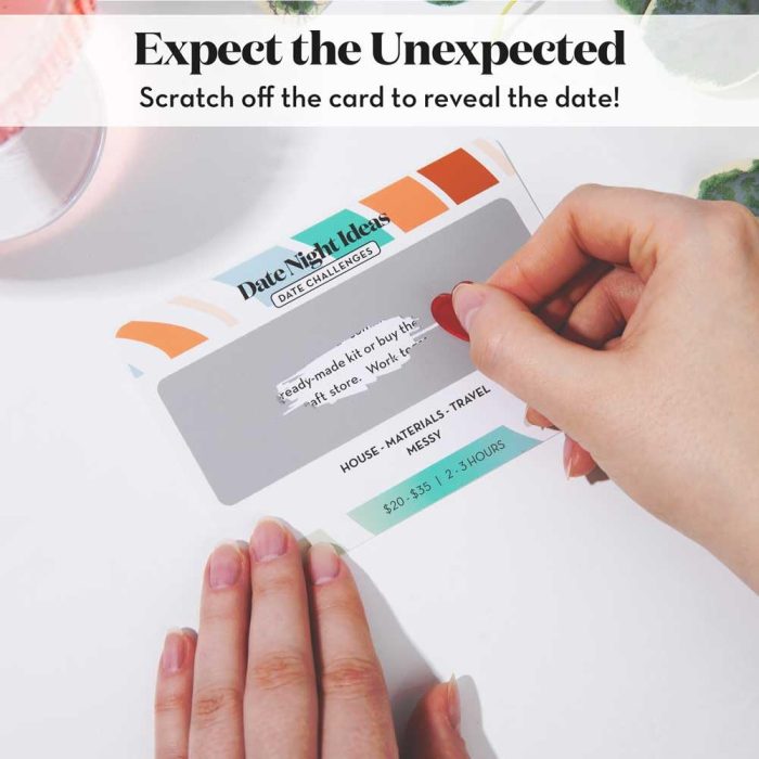 Romantic & Fun Scratch Off Date Night Ideas Card Game - Perfect Couples Gift for Boyfriend, Girlfriend, Wife, Husband, Engagement, Birthday or Anniversaries - Christmas Stocking Stuffer for Her or Him - Image 6