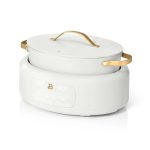 Beautiful 10-in-1 Electric Multi-Cooker by Drew Barrymore, 6-quart, digital display, 10 cooking functions, non-stick pot, easy one-touch control (White Icing) - Image 2