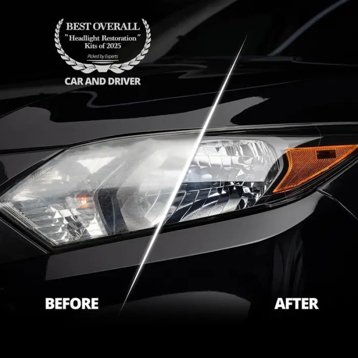 CERAKOTE® Ceramic Headlight Restoration Kit – Guaranteed To Last As Long As You Own Your Vehicle – Brings Headlights Back to Like New Condition - No Power Tools Required - 10 Wipe Kit - Image 6