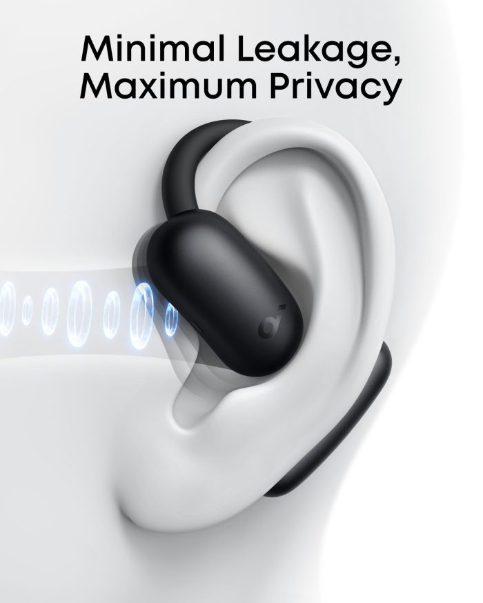 soundcore AeroFit 2 by Anker, Open-Ear Headphones, Real-Time Translation Earbuds, 4 Adjustable Positions for Every Ear Size, 2× Richer Bass, Hi-Res, 42H Playtime, IP55,AI Clear Calls,Wireless Charging - Image 5