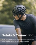 SHOKZ OpenRun Bone Conduction Headphones,Open-Ear Bluetooth Wireless Sport Headphones for Running & Workout,Sweat Resistant, Long 8H Playtime,Mic,Hair Band-Standard-Black - Image 8