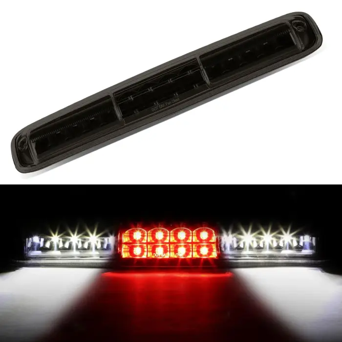 Cxdar Third 3rd Brake Light, LED High Mount Stop Light for 1999-2007 Chevy Silverado GMC Sierra 1500 2500 3500 HD Classic, Rear Center Cab Roof Tail Cargo Lamp, Smoke Lens - Image 1
