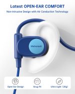 Mehomeli Kid Headphones for School, Air Conduction Open Ear Headphones, 3.5mm Jack Wired Cord, Ultra-Comfort, Ergonomic and Lightweight Design Perfect for School and Outdoor Activities-Blue - Image 6