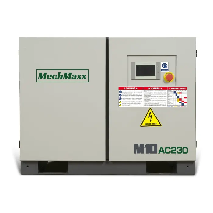 MechMaxx 10HP Rotary Screw Air Compressor – 32 CFM, 116 PSI, 230V 3-Phase | Industrial-Grade，Model M10AC230 - Image 1