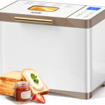 KBS 20-IN-1 Bread Maker with Custom Program, 650W Bread Machine with Nonstick Ceramic Pan&Stainless Steel Paddle, 2LB Bread Maker Machine Polish Bread,Gluten-Free, Touch Panel,15H Timer,3 Colors
