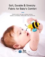 Infinno Baby Wrist Rattle Socks and Foot Finder Set, Perfect Baby Toys for 0-12 Months Newborn Boys and Girls As Shower Gifts, Garden Bug Series - Image 7