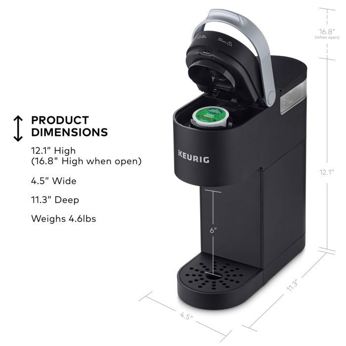 Keurig K-Mini Single Serve K-Cup Pod Coffee Maker, 6 to 12oz Brew size, with Cord Storage, Perfect for Small Spaces, Black - Image 7