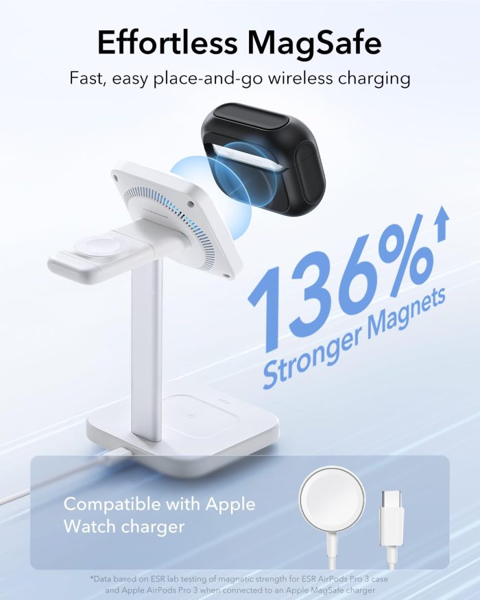 ESR for AirPods Pro 3 Case, Compatible with AirPods Pro 3rd Generation Case (2025), Compatible with MagSafe, Full Drop Protection Cover with Lanyard, Black - Image 6