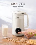 KIDISLE 8 in 1 Nut Milk Maker Blender, 32oz Homemade Soy, Almond, Oat, Coconut, Plant Based and Non Dairy Beverages, Automatic Soybean Machine With Delay Start/Keep Warm/Boil Water, Cream - Image 5