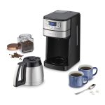 Cuisinart Automatic Grind & Brew 10-Cup Coffee Maker with Blade Grinder, Programmable Coffee Machine Glass Carafe with 1-4 Cup Setting, Brew Pause, Grind-Off Option, DGB-450NAS, Black/Stainless Steel - Image 4
