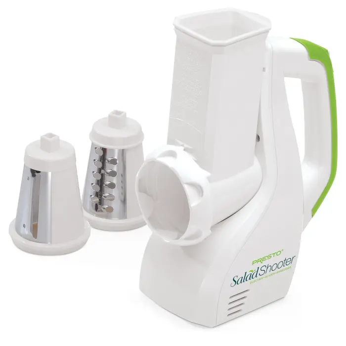 Presto Salad Shooter Electric Slicer/Shredder,White - Image 1