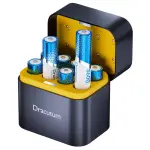 Dracutum Rechargeable AA Batteries Lithium 8 Pack with Charger - 3600mWh 1.5V Li-ion Rechargeable AA Battery, Long Lasting Doubel A Batteries