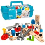BRIO Builder Starter Set 34586 - Comprehensive 49 Piece STEM Building Set - Enhanced with Wood and Plastic Pieces - Ideal Learning Toy for Kids Aged 3 and Up - MESH Accredited