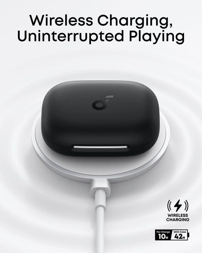 soundcore AeroFit 2 by Anker, Open-Ear Headphones, Real-Time Translation Earbuds, 4 Adjustable Positions for Every Ear Size, 2× Richer Bass, Hi-Res, 42H Playtime, IP55,AI Clear Calls,Wireless Charging - Image 2