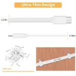 2 Pack 20FT Power Extension Cable Compatible with Wyze Cam V4,Wyze Cam v3,Wyze Cam Pan,WYZE Cam OG,NestCam Indoor,Blink,Amazon Cloud Camera,USB to Micro USB Durable Charging and Data Sync Cord(White) - Image 7