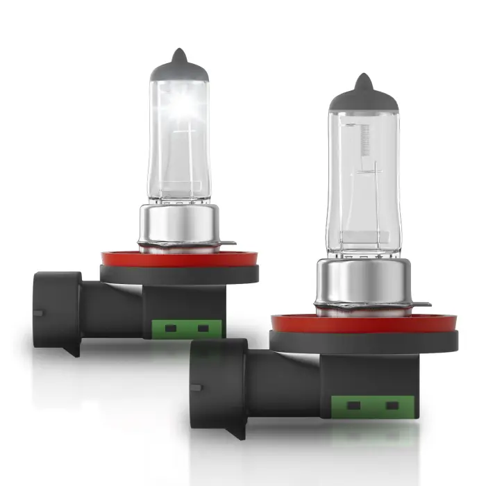 61RQ851JSoL OKOENIEO H11 Headlight Bulbs, 12V 55W, 4000 Lumens, 3800K, Halogen Light Bulbs, No Glare, Headlight Bulbs High and Low Beam, Fog Light Bulb,Head Light Bulb for Car, Pack of 2 - Image 1