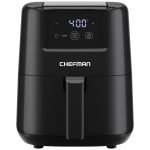 CHEFMAN 2 Qt Mini Air Fryer – Digital Space-Saving Compact Air Fryer with Nonstick and Dishwasher Safe Basket, Quick & Easy Meals in Minutes, Features Digital Timer and Shake Reminder – Black