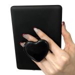 Gowjaw Cute Heart Expandable Collapsible Grip Stand Holder for Kindle eReaders iPhone and Smartphone(Black)