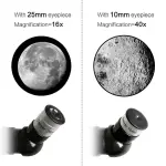 Gskyer Telescope, 70mm Aperture 400mm AZ Mount Astronomical Refracting Telescope for Kids Beginners - Travel Telescope with Carry Bag, Phone Adapter and Wireless Remote. - Image 8