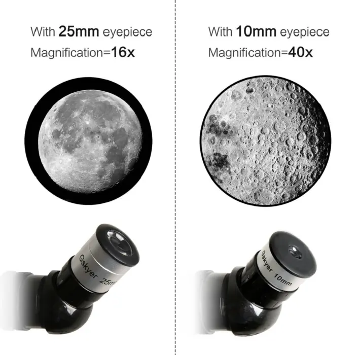 Gskyer Telescope, 70mm Aperture 400mm AZ Mount Astronomical Refracting Telescope for Kids Beginners - Travel Telescope with Carry Bag, Phone Adapter and Wireless Remote. - Image 8