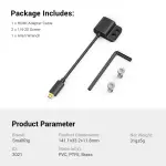 SMALLRIG Ultra Slim 4K Adapter Cable (D to A), Micro-Sized Ports Male to Full-Sized Ports Female, 4K@60HZ, for Sony A7R IV A7RIII A7III A7II A7RII / for Fujifilm X-T2 X-T3-3021 - Image 2