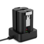 Lesaps 2-Pack Replacement Battery for Ring Doorbell - 7200mAh Rechargeable Camera Batteries with Charger Station for Ring Video Doorbell 2/3/3 Plus/4, Spotlight Cam, Stick Up Cam