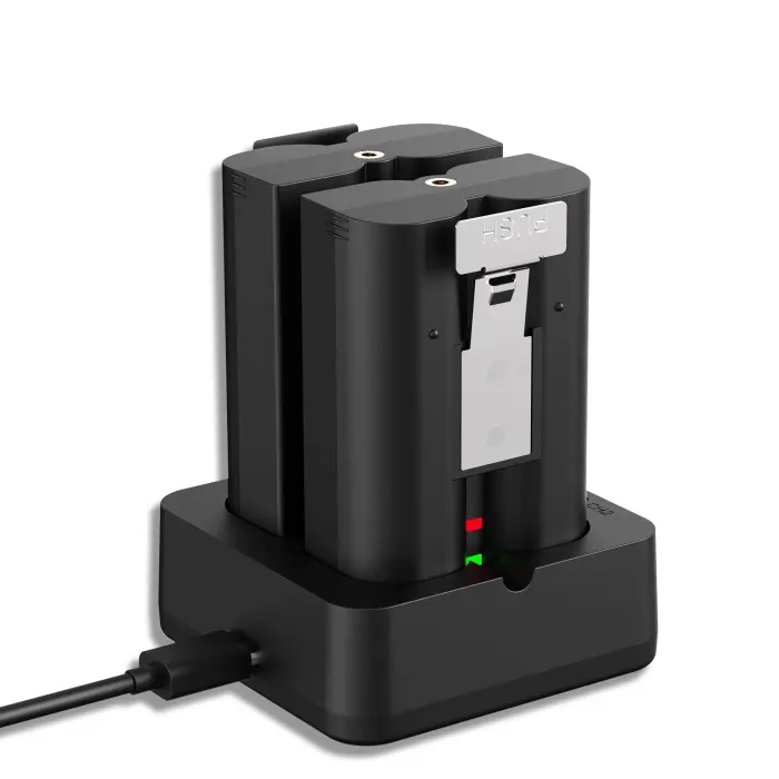 Lesaps 2-Pack Replacement Battery for Ring Doorbell - 7200mAh Rechargeable Camera Batteries with Charger Station for Ring Video Doorbell 2/3/3 Plus/4, Spotlight Cam, Stick Up Cam - Image 1