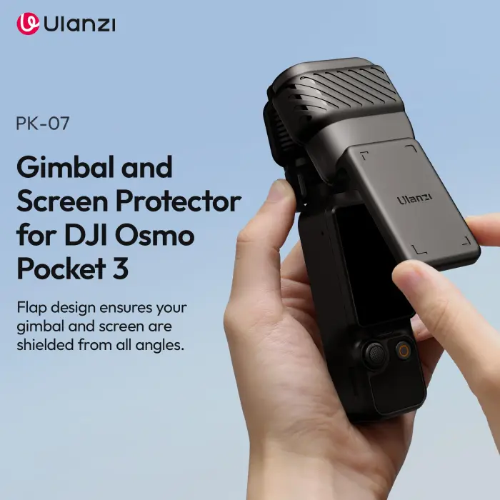 ULANZI PK-07 Protective Case Cover Lens Protector Cap for DJI Osmo Pocket 3/Xtra Muse Protective Case Cover Accessories, Pocket 3 Gimbal Cover and Camera Lens Screen Protector - Image 7
