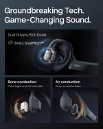 SHOKZ New OpenRun Pro 2- Bone Conduction Headphones, Open-Ear Bluetooth Wireless Sport Earphones for Running, Workouts - Sweat Resistant, Secure Comfortable Fit -Deep Bass, Smart Mic, Reflective Strip - Image 9