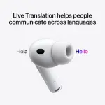Apple AirPods Pro 3 Wireless Earbuds, Active Noise Cancellation, Live Translation, Heart Rate Sensing, Hearing Aid Feature, Bluetooth Headphones, Spatial Audio, High-Fidelity Sound, USB-C Charging - Image 3