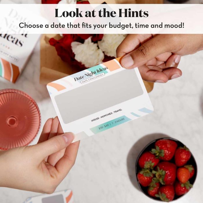 Romantic & Fun Scratch Off Date Night Ideas Card Game - Perfect Couples Gift for Boyfriend, Girlfriend, Wife, Husband, Engagement, Birthday or Anniversaries - Christmas Stocking Stuffer for Her or Him - Image 7