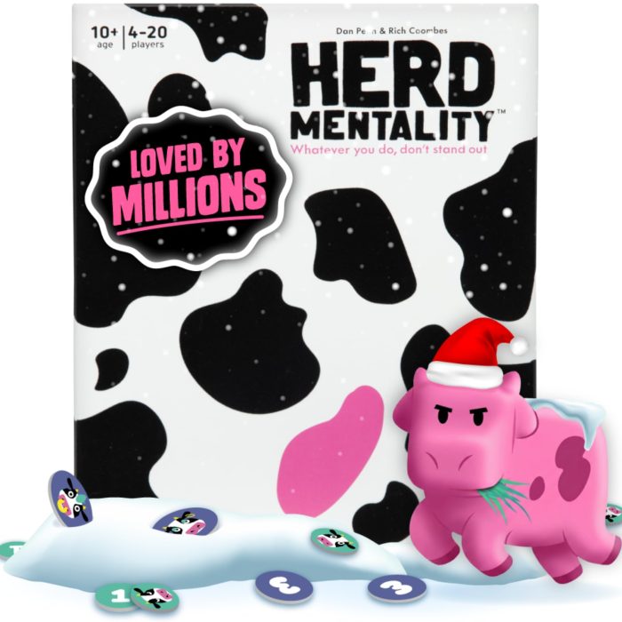 Herd Mentality: Udderly Funny Family Board Game | Easy & Fun for Big Groups of 4-20 Players | Includes 20 Extra Exclusive Questions - Image 1