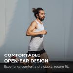 Yorlu Bone Conduction Headphones, Bluetooth 5.4 Open Ear Headphones, 10H Playtimes Wireless Headphones with Mic, Sport Earphones, IPX6 Sweatproof Headset for Workout, Hiking, Black - Image 6