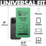 Flight Flap Airplane Phone Holder, Flexible Cell Phone Holder, Folding Cellphone Stand for Desk, Bed, Office, Treadmill - Airplane Gadgets for Long Travel Accessories - Plane Essentials (Green) - Image 3