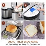 KITCHENARM 29-in-1 SMART Bread Machine with Gluten Free Setting 2LB 1.5LB 1LB Bread Maker Machine with Homemade Cycle - Stainless Steel Breadmaker with Recipes Whole Wheat Bread Making Machine - Image 6
