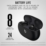 Beats Studio Buds - True Wireless Noise Cancelling Earbuds - Compatible with Apple & Android, Built-in Microphone, IPX4 Rating, Sweat Resistant Earphones, Class 1 Bluetooth Headphones - Black - Image 7