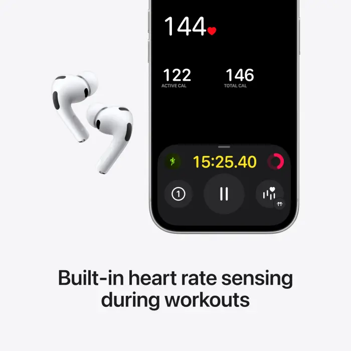 Apple AirPods Pro 3 Wireless Earbuds, Active Noise Cancellation, Live Translation, Heart Rate Sensing, Hearing Aid Feature, Bluetooth Headphones, Spatial Audio, High-Fidelity Sound, USB-C Charging - Image 5