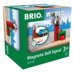 Brio Magnetic Bell Signal, Green - Accessory for Toy Train Sets, Ages 3 and Up
