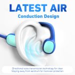 Mehomeli Kids Headphones, Bluetooth 5.2 Air Conduction Open Ear Headphones, 85dB Volume Limiting, Stereo Sound with Mic, IPX5 Waterproof, 20H Playtime, Perfect for School and Outdoor Activities-Blue - Image 6