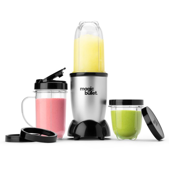 Magic Bullet Blender, Small, Silver, 11 Piece Set - Image 1