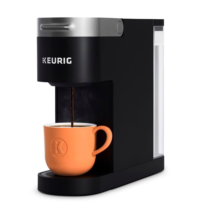 Keurig K-Slim Single Serve K-Cup Pod Coffee Maker, Multistream Technology, 3 Brew Sizes, Slim and Sleek Design, 46oz Removable Reservoir, Black - Image 1