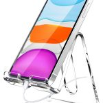 Crpich Acrylic Cell Phone Stand, Portable Clear Phone Stand for Desk, Compatible with Phone16 15 14 13 Pro Max Mini 12 11 Plus SE, Switch, Android Smartphone, Pad, Tablet, Desk Accessories