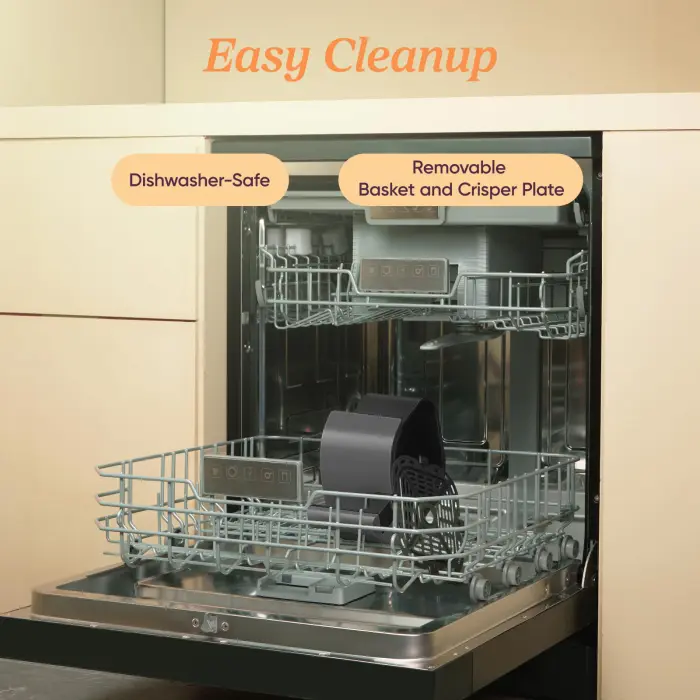 COSORI Air Fryer 2.1 QT, Small & Mini 4-in-1 airfryer Ideal for Simple Meals and Snack, Easy to Leftover Food to Crispy, Up to 97% Less Oil, 30 In-App Recipes, Nonstick & Dishwasher-Safe Basket - Image 4