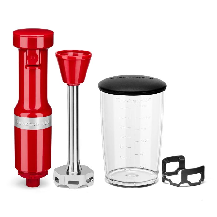KitchenAid Variable Speed Corded Hand Blender KHBV53, Empire Red - Image 4